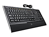 Logitech K740 Illuminated Keyboard Black - Office Depot