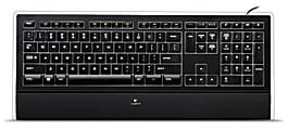 Logitech® K740 Illuminated Keyboard, Black 1 thumbnail image