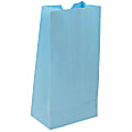 JAM Paper® Small Kraft Lunch Bags, 8"H x 4-1/8"W x 2-1/4", Baby Blue, Pack Of 500 Bags 1 thumbnail image
