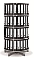 Moll One Turn Binder And File Carousel Shelving, 4 Tier, White 1 thumbnail image