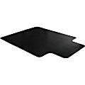 Floortex Cleartex Advantagemat Chair Mat For Hard Surfaces, 48" x 36", Black