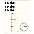 Emily Ley To-Do List Notepad, 6" x 7 1/2", 150 Pages (75 Sheets), Cream