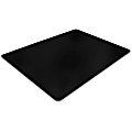 Advantagemat® Black Vinyl Rectangular Chair Mat for Hard Floor - 48" x 60" - Hard Floor - 60" Length x 48" Width x 0.080" Depth x 0.080" Thickness - Rectangular - Classic - Polyvinyl Chloride (PVC) - Black - 1Each - TAA Compliant