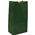 JAM Paper® Medium Kraft Lunch Bags, 9-3/4"H x 5"W x 3"D, Dark Green, Pack Of 500 Bags 1 thumbnail image