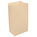 JAM Paper® Kraft Lunch Bags, 11"H x 6"W x 3-3/4"D, Ivory, Box Of 500 Bags