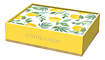 Lady Jayne Blank Note Cards With Envelopes, 3-1/2" x 5", Lemons, Pack Of 12 Cards 1 thumbnail image