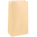 JAM Paper® Medium Kraft Lunch Bags, 9-3/4"H x 5"W x 3"D, Ivory, Pack Of 500 Bags