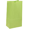 JAM Paper® Medium Kraft Lunch Bags, 9-3/4"H x 5"W x 3"D, Lime Green, Pack Of 500 Bags