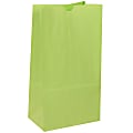 JAM Paper® Medium Kraft Lunch Bags, 9-3/4"H x 5"W x 3"D, Lime Green, Pack Of 500 Bags 1 thumbnail image