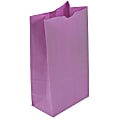 JAM Paper® Kraft Lunch Bags, 11"H x 6"W x 3-3/4"D, Purple, Box Of 500 Bags 
