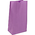 JAM Paper® Medium Kraft Lunch Bags, 9-3/4"H x 5"W x 3"D, Purple, Pack Of 500 Bags