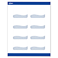 Avery® Printable Labels With Sure Feed® Technology, S00-ETZ, Rectangle, 2" x 3", Matte White With Preprinted Blue Waves Design, Pack Of 80 1 thumbnail image