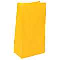 JAM Paper® Medium Kraft Lunch Bags, 9-3/4"H x 5"W x 3"D, Yellow, Pack Of 500 Bags