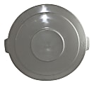 Genuine Joe Gator 55-Gallon Round Waste Container Lid, Gray 1 thumbnail image