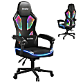 Bestier Ergonomic Gaming Chair With Integrated LED Lights, Black