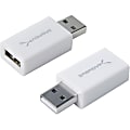 Sabrent USB Turbo Charging Adapter - 1 x Type A Male USB - 1 x Type A Female USB