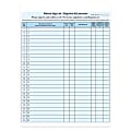 HIPAA-Compliant Bilingual Patient/Visitor Privacy Sign-In Sheets, 2-Part, 8-1/2" x 11", Blue, Pack Of 250 Sheets 1 thumbnail image