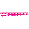 Barker Creek Scalloped-Edge Border Strips, 2 1/4" x 36", Happy Hot Pink, Pre-K To College, Pack Of 26