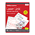Office Depot® Brand W-2/4-Part 1099 Laser Tax Form Sets And Envelopes With LaserLink Software, 6-Part , Pack Of 50 Sets