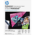 HP Inkjet Brochure/Flyer Paper, Letter (8-1/2" x 11"), 48 lb, White/Glossy, Pack Of 150 Sheets