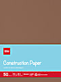 Office Depot® Brand Construction Paper, 9" x 12", 100% Recycled, Brown, Pack Of 50 Sheets 1 thumbnail image