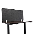 Lumeah Desk Screen Cubicle Panel And Office Partition Privacy Screen, 23-1/2"H x 54-1/2"W x 1"D, Ash