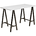 Flash Furniture Contemporary Laminate Computer Desk, White/Brown