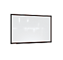 Ghent Prest Magnetic Dry-Erase Whiteboard, Porcelain, 38-1/4” x 50-1/4”, White, Carmel Oak Wood Frame