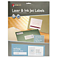MACO Laser / Ink Jet File Folder Labels - Permanent Adhesive - 2/3" Width x 3 7/16" Length - Rectangle - Laser, Inkjet - White - 30 / Sheet - 1 / Each 1 thumbnail image