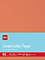 Office Depot® Brand Construction Paper, 9" x 12", 100% Recycled, Orange, Pack Of 50 Sheets