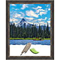 Amanti Art Picture Frame, 25" x 31", Matted For 22" x 28", Bark Rustic Char Narrow