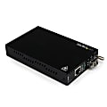StarTech.com OAM Managed Gigabit Ethernet Fiber Media Converter - Multi Mode LC 550m - 802.3ah Compliant - Convert and extend a Gigabit Ethernet connection over Multimode LC fiber with remote management capabilities - Ethernet Fiber Optic Media Converter 1 thumbnail image