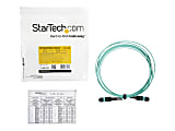 StarTech.com 3m (10ft) MTP(F)/PC OM3 Multimode Fiber Optic Cable, OFNP Plenum, 50/125µm, 40G, Low Insertion Loss, MPO Fiber Jumper Cord 1 thumbnail image