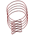 JAM Paper® Large Elastic Gift Wrap String Ties, 22", Metallic Red, Pack Of 5 Ties 1 thumbnail image