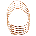 JAM Paper® Medium Elastic Gift Wrap String Ties, 16", Copper, Pack Of 5 Ties