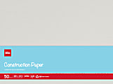Office Depot® Brand Construction Paper, 18" x 24", 100% Recycled, Stone White, Pack Of 50 Sheets