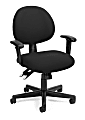 OFM 241 Series 24-Hour Mid-Back Task Chair With Arms, Black 1 thumbnail image