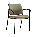 Global® Sidero Armchair, 32"H x 25 1/2"W x 24"D, Sandcastle/Black