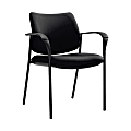 Global® Sidero Armchair, 32"H x 25 1/2"W x 24"D, Ebony/Black