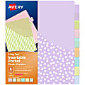 Avery® Insertable Big Tab™ Binder Dividers, 8 Tabs, Pastel Classic Designs 1 thumbnail image