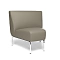 OFM Triumph Series Armless 45° Lounge Chair, Taupe/Chrome 1 thumbnail image