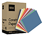 Office Depot® Brand Construction Paper, 9" x 12", 100% Recycled, Assorted Colors, Pack Of 2,000 Sheets