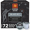 Copper Moon Single-Serve Coffee K-Cups, Blast Off High Caffeine, 12 K-Cups Per Pack, Case Of 6 Packs