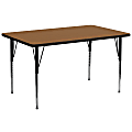 Flash Furniture Rectangular Activity Table, 30" x 72", Oak 1 thumbnail image