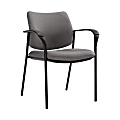 Global® Sidero Armchair, 32"H x 25 1/2"W x 24"D, Slate/Black