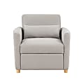 Lifestyle Solutions Serta Isla Convertible Chair, Light Gray