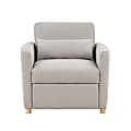 Lifestyle Solutions Serta Isla Convertible Chair, Light Gray 1 thumbnail image
