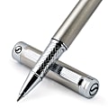 Scriveiner Classic Rollerball Pen, Medium Point, 0.7 mm, Steel/Silver Barrel, Black Ink 1 thumbnail image