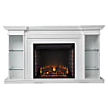 SEI Furniture Henstinger Electric Fireplace, 31-3/4”H x 54-3/4”W x 15-3/4”D, White 1 thumbnail image