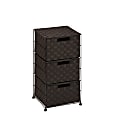 Honey-Can-Do Plastic 3-Drawer Wheeled Cart, 24" x 12" x 12", Espresso 1 thumbnail image